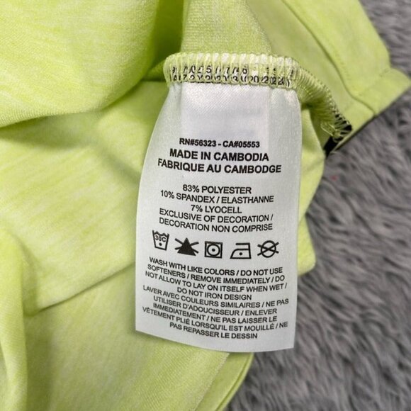 Nike Dri-Fit Tour Golf Heather Polo Size Large Men Lemon Twist FJ1643-736 - Picture 5 of 5